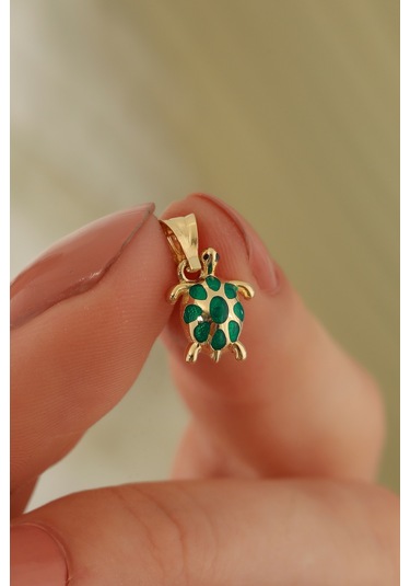 14 Ayar Altın Kaplumbağa Kolye Ucu