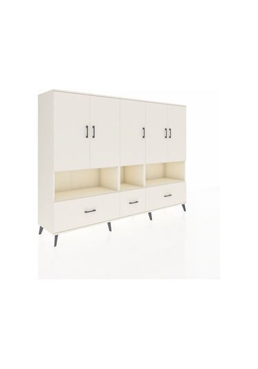 Hyperion Dolap 12 Raflı 3 Çekmeceli 5 Kapaklı 220x44x163 Aytaşı-a Aytaşı-aytaşı