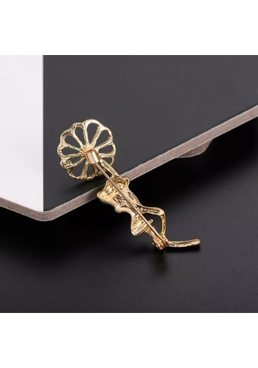 Villovatik Çatırtı Broşu Şemsiyeli Kurbağa 177097305 Altın Rengi