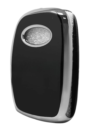 Hyundai Santafe Elentra Solanis İ20 İoniq İ30 Tucson İx35 3 Buton Nano Anahtar Kılıfı Siyah