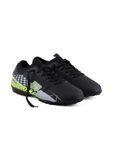 M.p. 231-1138 Gr 36-39 Siyah-sarı Çoraplı Halı Saha Futbol Ayakkabı - 36 Siyah