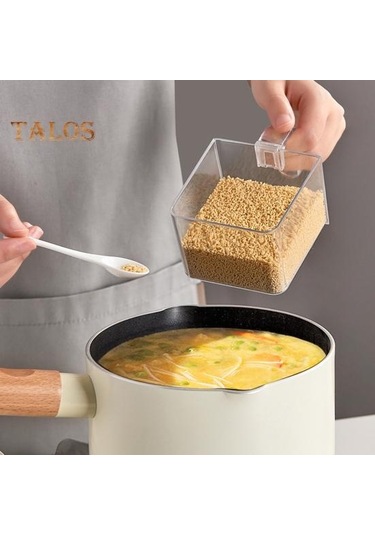 Beyaz Baharat Kutusu Entegre Toz Geçirmez Pp Malzeme Pratik Yumruksuz Baharat Kabı Ev Tedarik Beyaz