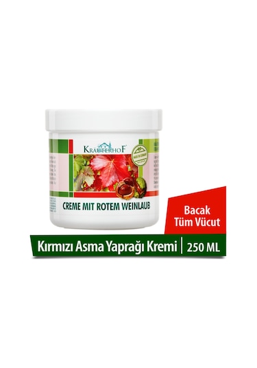 Krauterhof Kırmızı Asma Yaprağı Ayak ve Bacak Kremi  250 ML