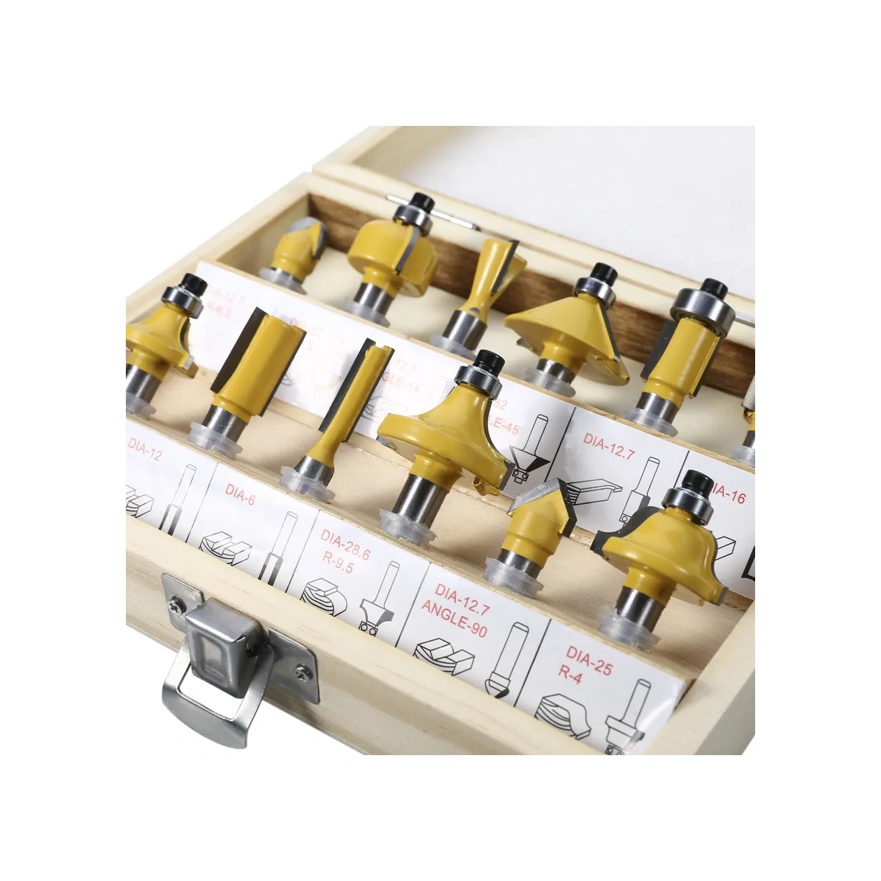 Deko Deko Rbs12 12 Parçalı Ahşap Freze Seti 10978622