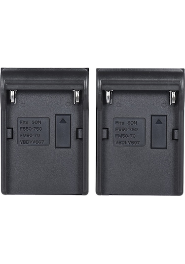 Reedark Andoer 2 Adet Np-f970 Batarya Tabanı - Neweer 1x2/1x4 Şarj Cihazı İçin - Sony Np-f550/f750/f950/fm50/fm500h/qm71 Uyumlu