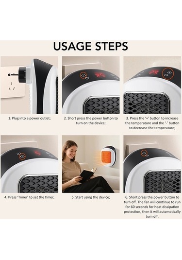 Trendooze Dongjing 600w Taşınabilir Isıtıcı, Ab Banyo Uygun