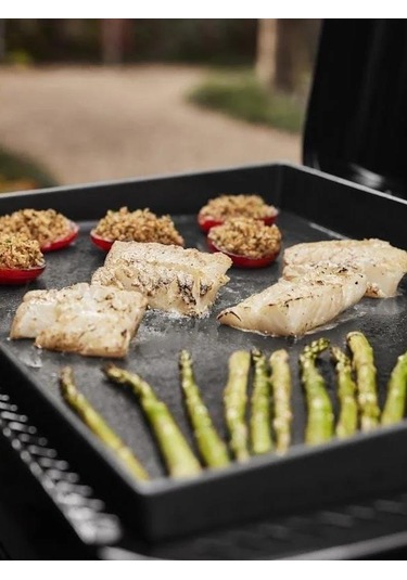 Weber Slate Gp 56 Cm Premium Griddle Taşınabilir Gaz Plancha -192 Siyah