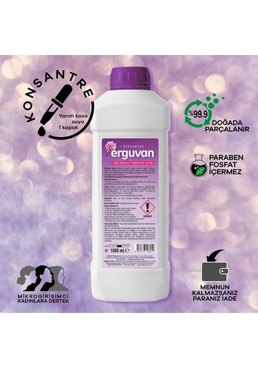 Erguvan Konsantre Çok Amaçlı Temizlik Sıvısı 1 L