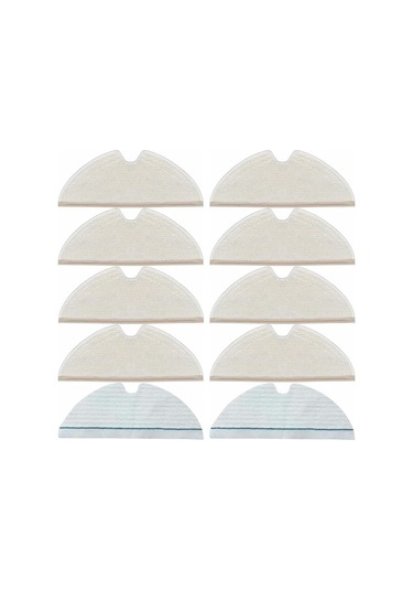 Q5 Pro/s5/s50/s51/s55/s5 Max/q8 Max/q8 Max+/max/max+ Emişli Temizleyiciler İçin 10'lu Robot Süpürge Paspas Pedleri B Inox