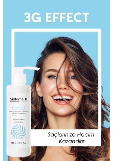 Sisteme 11 Hacimlendirici Şampuan 250 Ml Hacimsiz
