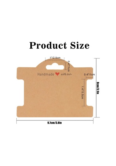 Willowhaven Beyaz 100 Adet Bileklik Kartı, Takı Display Kartları Çok Amaçlı 3.8x3.1 İnç