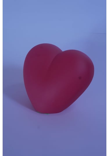 Büyük Kalp Gece Lambası Kırmızı