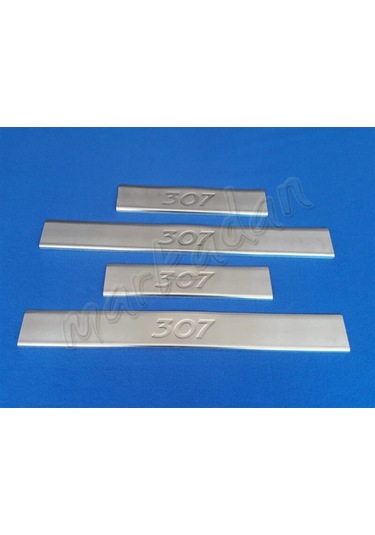 Peugeot 307 Krom Kapı Eşiği 2001-2008 4 Parça Paslanmaz Çelik (501406173)