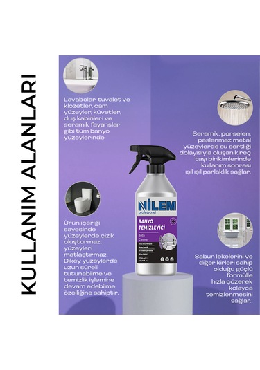 Nilem Profesyonel Banyo Temizleyici 750 ML