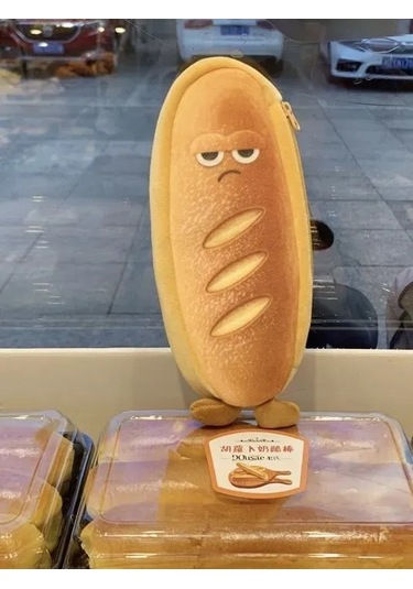 Şirin Tost Ekmek Kalem Kutusu Çizgi Film Kırtasiye Kutusu Ekmek Şeklinde Kalem Kutusu