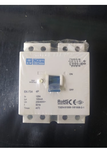 Esem Nora 3x125 Amper 100ma Kaçak Akım Rölesi