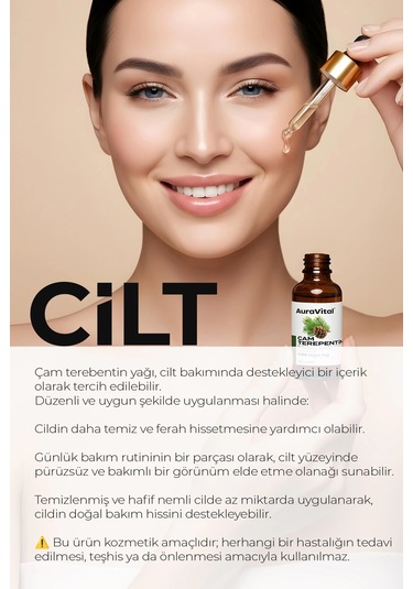 Çam Terebentin Yağı 30 Ml %100 Saf Ve Doğal 30 ML