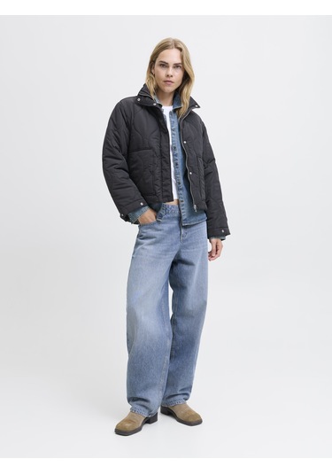 Kadin Dik Yaka Kapitone Ceket - Serena - 12278850 Black