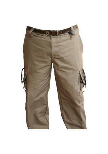 Horizon Av105 Fişeklikli Düz Renk Pantolon-Av Pantolonu-36 Camel