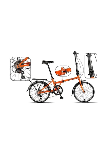 Rookie Foldo V 20" Jant 20" Kadro 7 Vites Katlanır Bisiklet