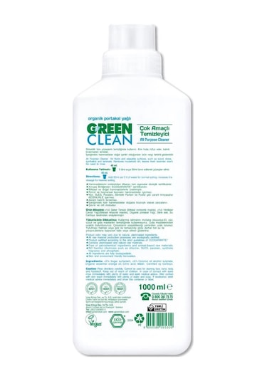 Mey İthalat Bitkisel Çok Amaçlı Temizleyici 1000 Ml Diğer