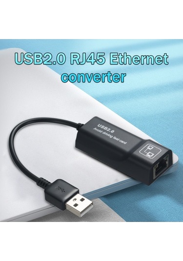 Fastbuy Usb2.0-rj45 Ethernet Adaptör 10/100 Mbps, Kablosuz Lan Dönüştürücü, Dizüstü & Masaüstü Pc Bağdaştırıcı
