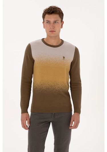 U.s. Polo Assn. Erkek Haki Kazak /triko 50314985-vr027 Haki