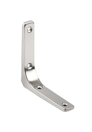 Suntek Ağır Hizmet Raf Aparatı Duvara Asma L Şekilli Braketler Gümüş 4 İnç Gümüş