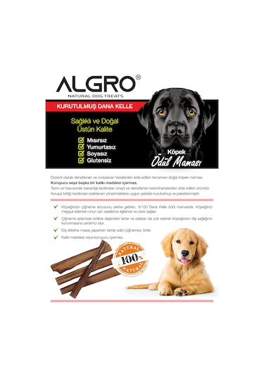 Algro Dana Kelle Çiğneme Ödül Maması 3 x 120 G