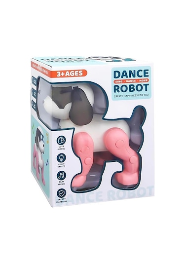 Ctoy Işıklı Sesli Dans Eden Robot Köpek Pembe 1112 Köpek