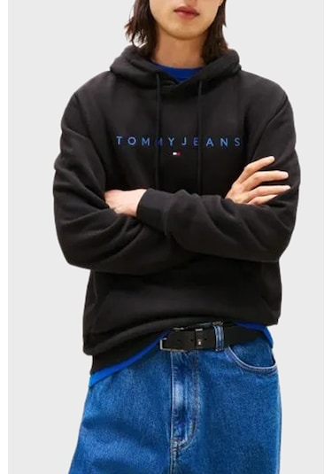 Tommy Jeans Erkek Sweat Dm0dm20746 0gk Siyah Siyah