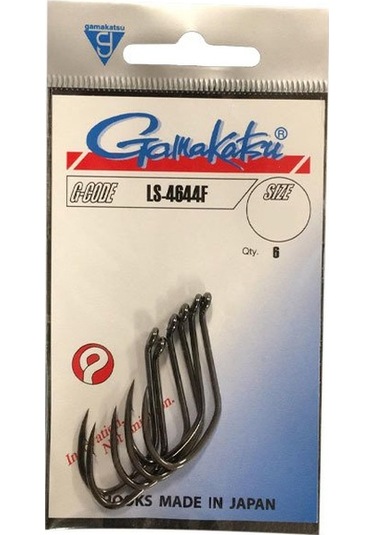 GAMAKATSU LS-4644F Siyah Olta İğnesi 1/6 - #6/0