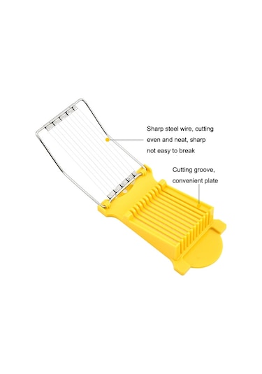 Cbtx Ja-958 Öğle Yemeği Et Jambon Dilimleme Ev Meyve Kesici Muz Dilimlenmiş Mutfak Yumurta Kesici Sarı