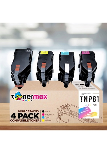 Konica Minolta Bizhup Tnp-81 Uyumlu Toner Takım / C3300i / C4000i