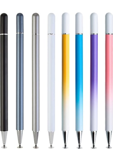 Dokunmatik Tablet Telefon Kalemi +1 Yedek Uç Renk Geçişli Passive