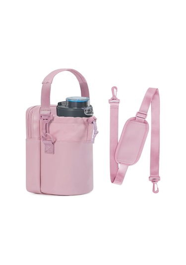Suntek Telefon Cebi Hediye Piknik Şişe Kılıfı Tutucu Su Pembe
