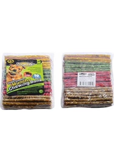 Doglife Muncy Stıck Karışık Renkli Burgu Çubuk 100'lü 10 G