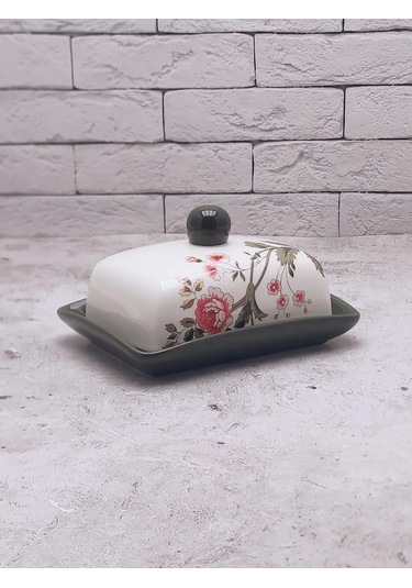 Rosenberg Krem Peynir İçin Kapaklı Seramik Tereyağı Kabı 208947042 Sütlü