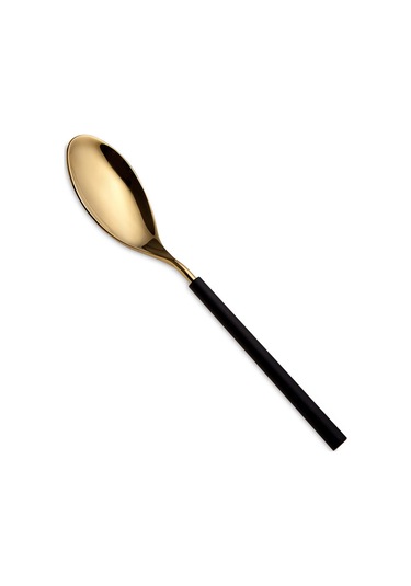 Jumbo 6000 Roller Siyah Titanyum Gold 84 Parça 12 Kişilik Çatal Kaşık Bıçak Seti Siyah Titanyum Gold Altın - Siyah - Titanyum