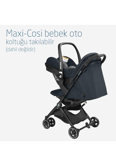 MaxiCosi Lara2 Ultra Kompakt Otomatik Katlanan Kabin Boy Seyahat Sistem Olabilen Bebek Arabası Essential Graphite