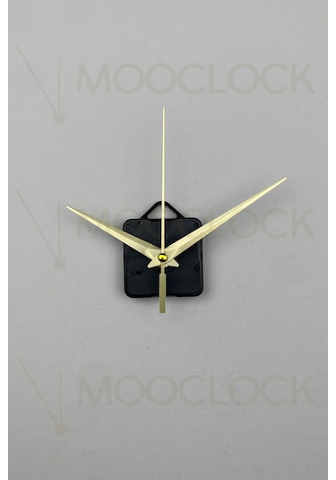 Saat Mekanizması, Akar Sessiz Duvar Saati Mekanizması, 14 Mm Şaft Askılı Kısa Gold