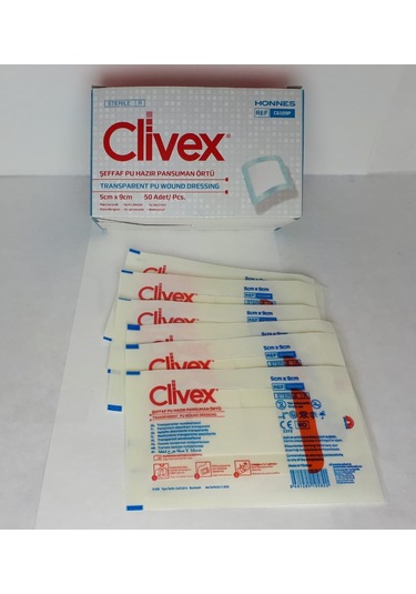 Şeffaf Pu Hazır Pansuman Yara Örtü 5cm X 9cm 50adet C6109p