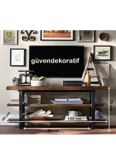 Güvendekoratif Tv Ünitesi Metal Kitaplık Raf Ofis