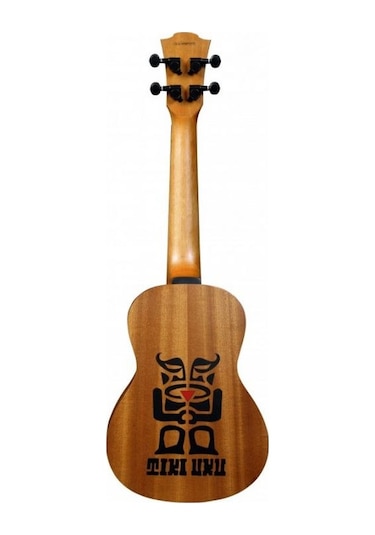 Lag Glu Tku10S Tiki Soprano Open Pore Natural Soprano Ukulele