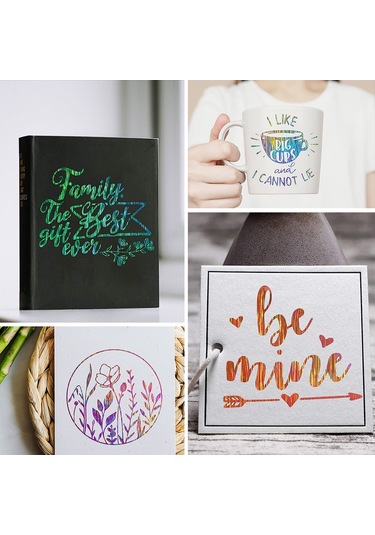 Sones 30,5 X 50 Cm Illusion Lazer Fırçalanmış Parıltılı Kendinden Yapışkanlı Vinil Gravür Etiketi Yeşil