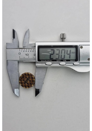 Orta Boy Ahşap Görünümlü Eskitme Baklava Desenli Kaban Çeket Hırka Yelek Düğmesi 5 Adet