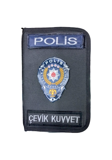 Polis Ajanda Defter Kabı Organizer Kalemlik Siyah