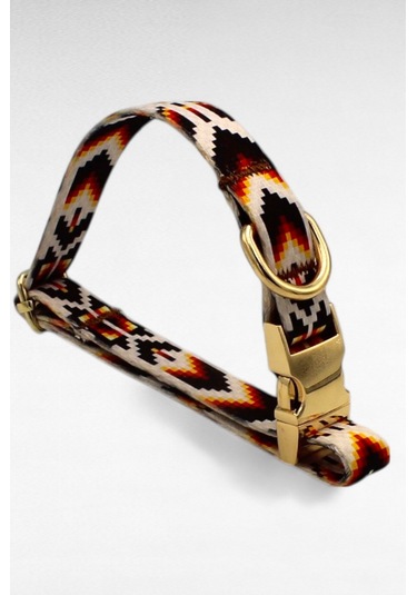 Caramelos İsimli Köpek Tasması, Yavru Köpek Tasması, Küçük Irk Köpek Tasması, Metal Kilit, 1,5 Cm Koyu Kahverengi