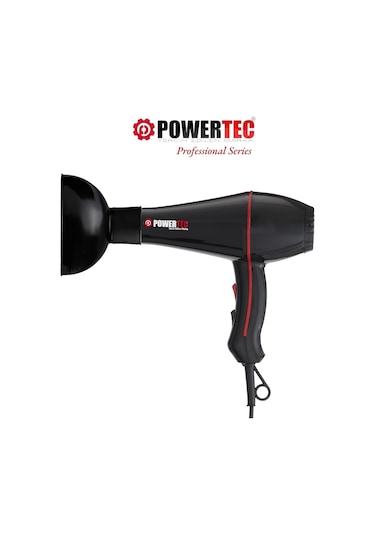 Powertec TR-601/TR-601S Turbo Profesyonel 2500 W Saç Kurutma Makinesi + Vigo Başlık