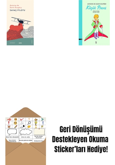 Savaş Pilotu + Küçük Prens + Okuma Sticker'ları